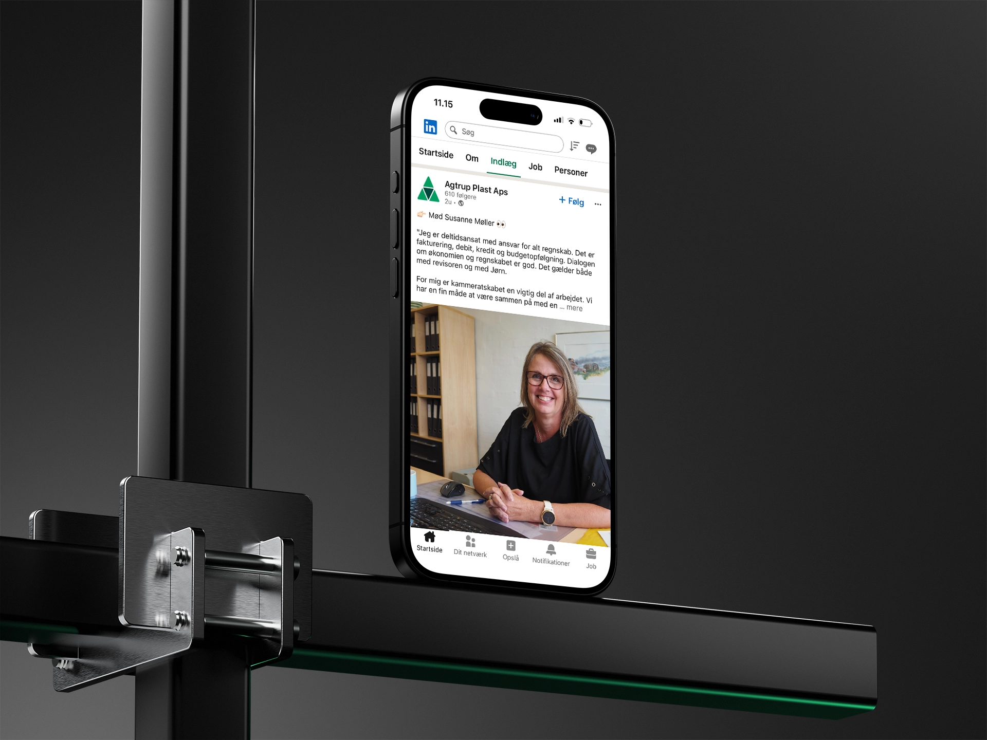 Agtrup Plast - Eksempel på opslag fra LinkedIn